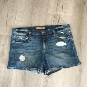 Distressed Jean Shorts